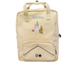 Mochila Escolar Grande Mrs. Unicorn Personalizable