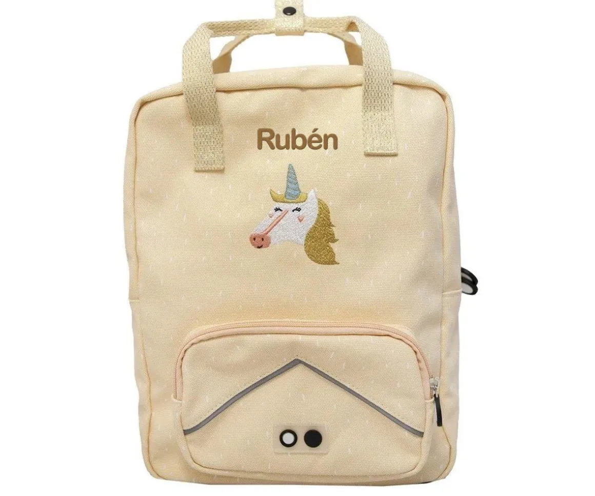 Mochila Escolar Grande Mrs. Unicorn Personalizable