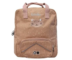 Mochila Escolar Grande Mr. Cat Personalizable