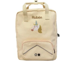 Mochila Escolar Grande Mrs. Unicorn con Llavero Personalizado