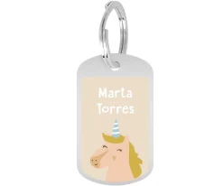 Mochila Escolar Grande Mrs. Unicorn con Llavero Personalizado