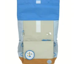 Mochila Escolar Mediana Rolltop Sunny Explorer Green / Blue