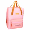Mochila Escolar Milky Kiss Bright Vibes Pink Personalizable