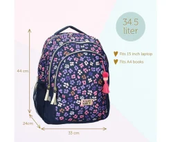 Mochila Escolar Milky Kiss Wildflower
