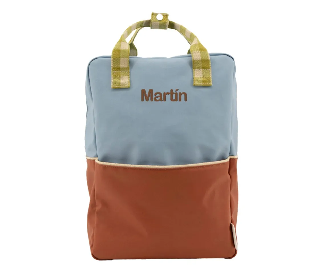 Mochila Grande Personalizable Better Together Colourblocking Badminton Blue + Leather Ball