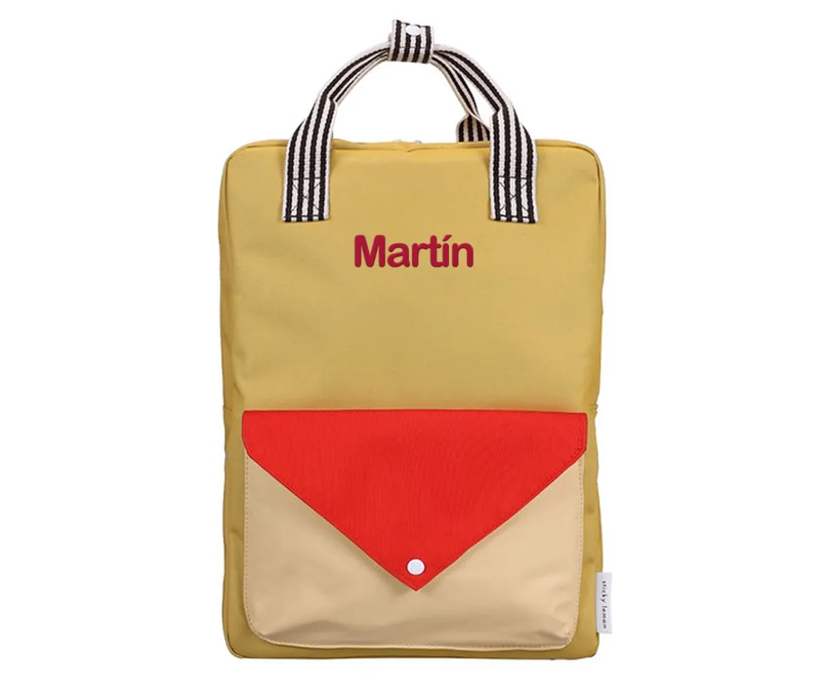 Mochila Grande Sticky Lemon Envelope Red Green