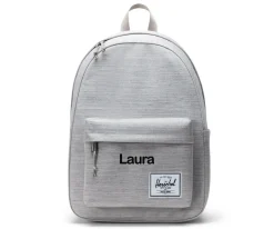 Mochila Herschel Classic Light Grey Crosshatch Personalizable