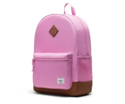 Mochila Herschel Heritage Youth Personalizable Opera Mauve Saddle Brown