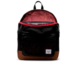 Mochila Herschel Heritage Youth Black Saddle Brown Personalizable