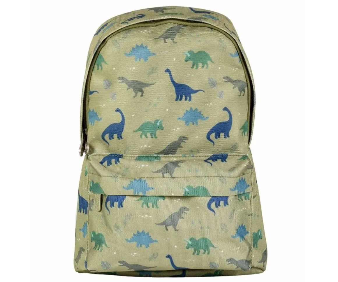 Mochila Infantil Mini Dinosaurios Personalizable + Llavero T-Rex Regalo