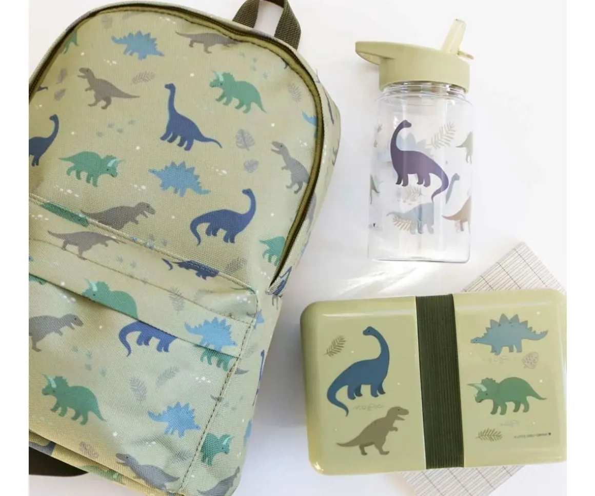 Mochila Infantil Mini Dinosaurios Personalizable + Llavero T-Rex Regalo