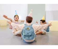 Mochila Infantil Mini Pattern Party Blue / Green