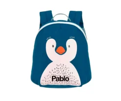 Mochila Infantil Mini Pingüino Blue Personalizable