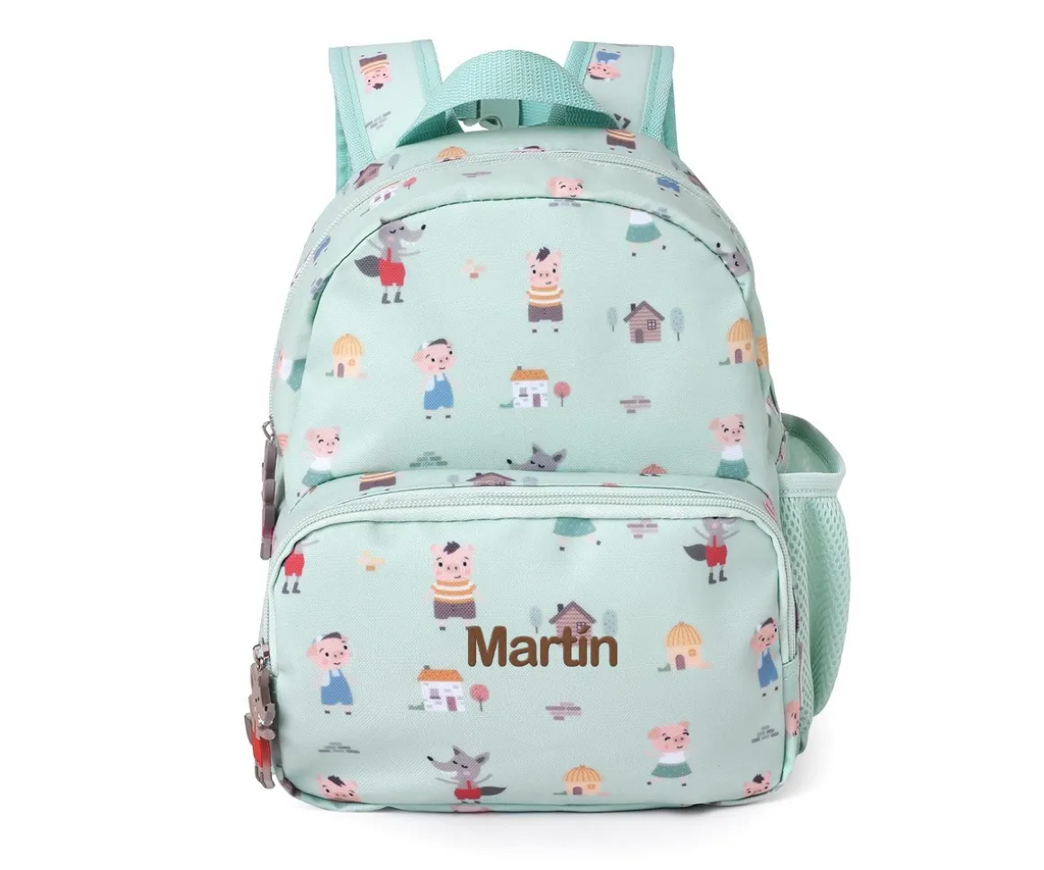 Mochila Infantil The Three Little Pigs Personalizable