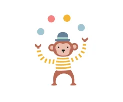 Mochila Mini Fashion Gris Personalizada Circus