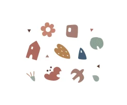 Mochila Mini Fashion Rosa Personalizada Geometric Nature