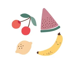 Mochila Mini Fashion Rosa Personalizada Fruits