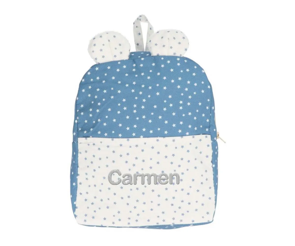 Mochila Mini Star Azul Personalizable