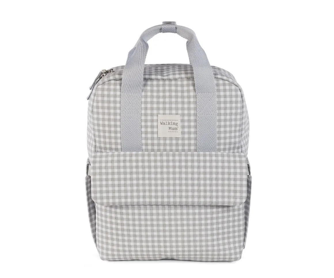 Mochila para Silla de Paseo I Love Vichy Gris