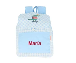 Mochila Pequeña Vichy Croc Personalizable