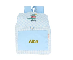 Mochila Pequeña Vichy Croc Personalizable