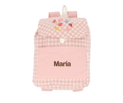 Mochila Pequeña Vichy Geometric Nature Personalizable
