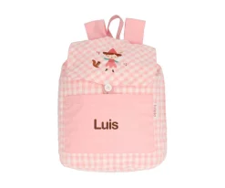 Mochila Pequeña Vichy Wild Fairies Personalizable