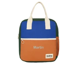 Mochila Preescolar Arthur Tricolor Azul Eléctrico Personalizable