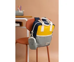 Mochila Preescolar Arthur Tricolor Amarillo Personalizable