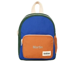 Mochila Preescolar Romy Tricolor Azul Eléctrico Personalizable