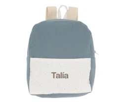 Mochila Rainbow Dots Azul Personalizable