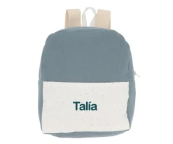 Mochila Rainbow Dots Azul Personalizable