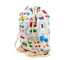 Mochila Saco Coches Little Motors Personalizable