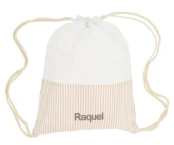 Mochila Saco Dorset Beige Personalizable
