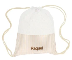 Mochila Saco Dorset Beige Personalizable