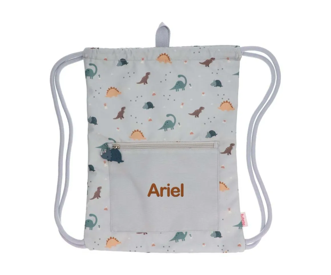 Mochila Saco Impermeable Dinos World Personalizable