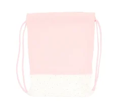 Mochila Saco Rainbow Dots Rosa Personalizable
