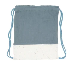 Mochila Saco Rainbow Dots Azul Personalizable