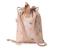 Mochila Saco Tela Funny Letters Personalizable
