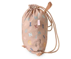 Mochila Saco Tela Funny Letters Personalizable