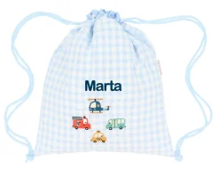 Mochila Saco Vichy City Cars Personalizable