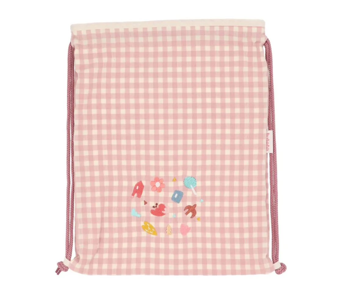 Mochila Saco Vichy Geometric Nature Personalizable