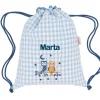 Mochila Saco Vichy Magical Forest Personalizable