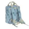 Mochila Square Pattern Party Blue / Green Personalizable