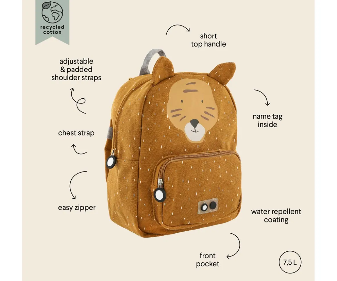 Mochila Trixie GRANDE Mr. Tiger Personalizable