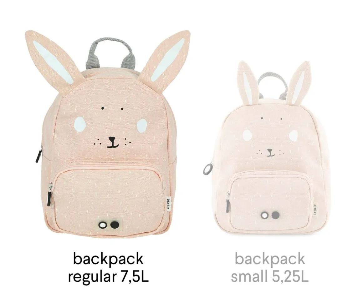 Mochila Trixie GRANDE Mrs. Rabbit con Llavero Personalizado