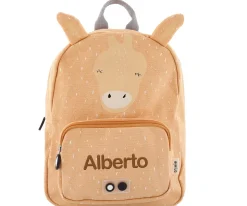 Mochila Trixie GRANDE Mrs. Giraffe con Llavero Personalizado