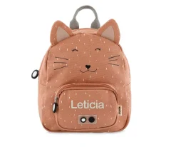 Mochila Trixie PEQUEÑA Mr. Cat con Llavero Personalizado