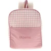 Mochila Vichy Rosa Personalizable