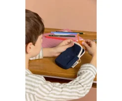 Monedero Infantil Billy Navy-Gris Metalizado
